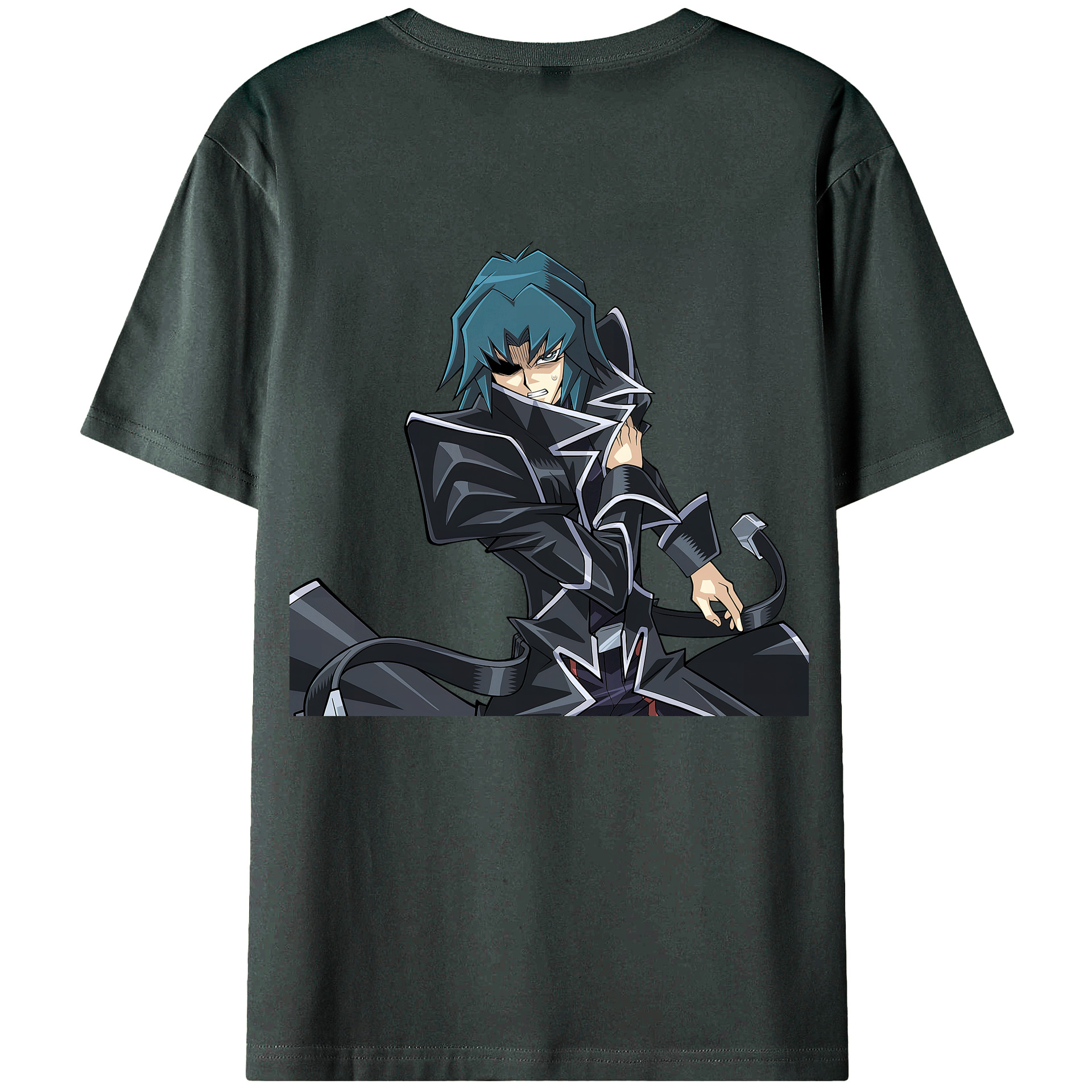 （画像用） 遊☆戯☆王 Yu-Gi-Oh! 綿100％ メンズ半袖Tシャツ（バックプリント） 通気性